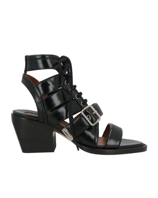 Chloé Black Gladiator Sandals