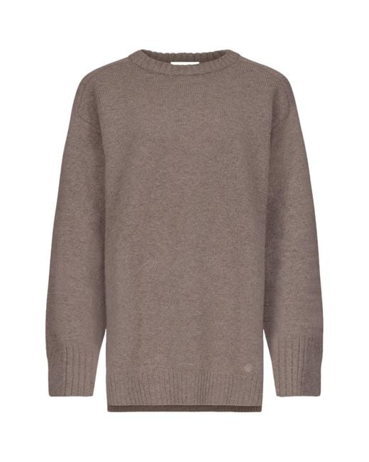 Loulou de Saison Brown Crew Neck Sweater