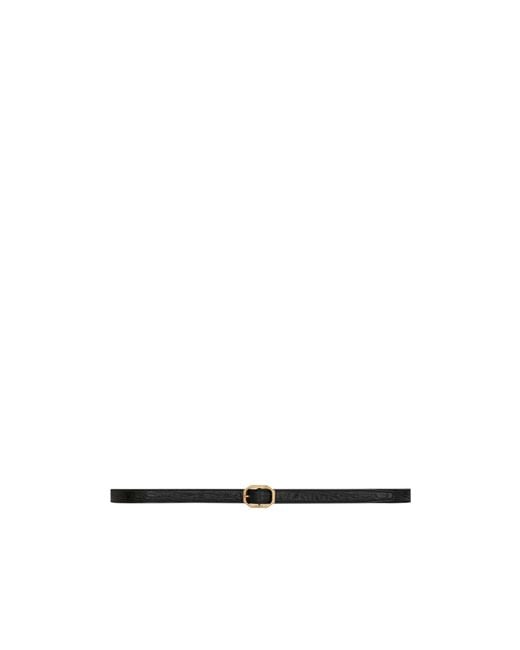 Saint Laurent White Frame Thin Belt