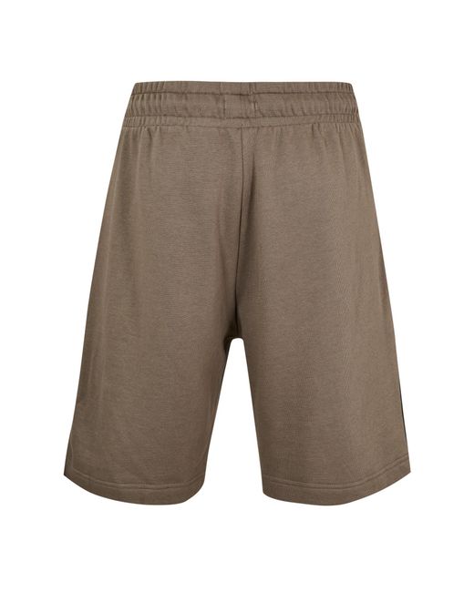 Boss Gray Logo Drawstring Shorts for men