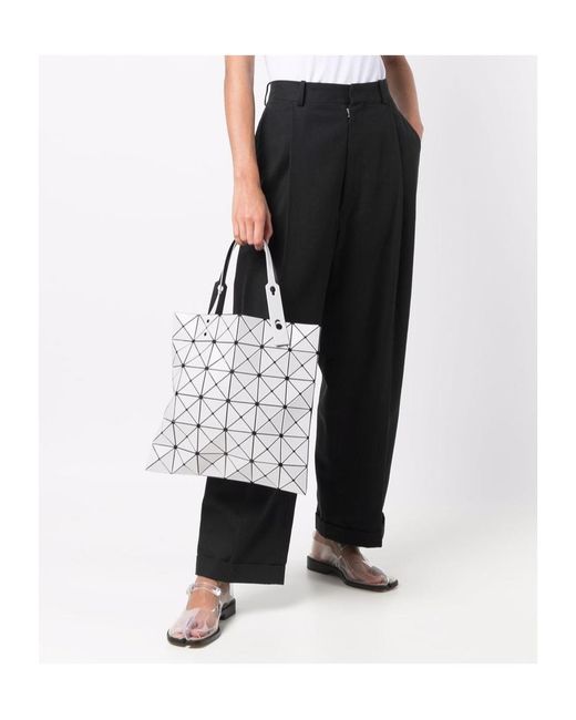 Issey Miyake White Double-Handled Handbag