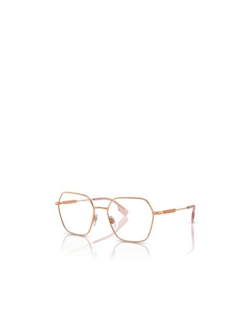 Burberry White Eyewear Cat-Eye Glasses