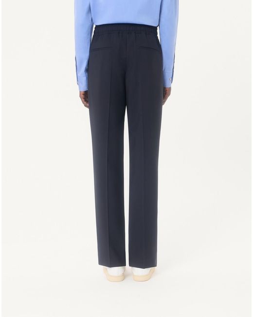 Valentino Blue Drawstring Straight Leg Pants for men