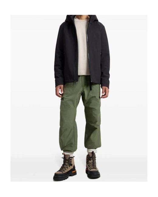 Woolrich Blue Hooded Down Jacket for men