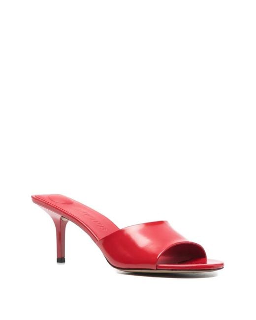 Jacquemus Brown The Cubisto Heeled Mules
