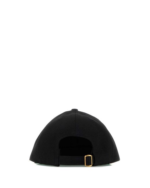 Willy Chavarria Black Welcome Embroidered Cap for men