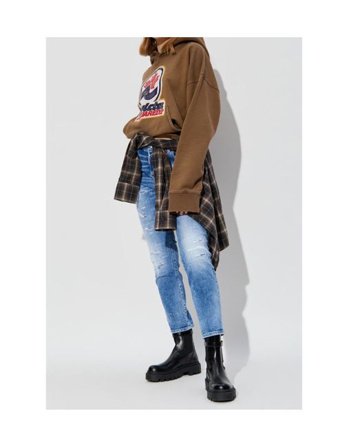 DSquared² Blue Cool Girl Distressed Jeans