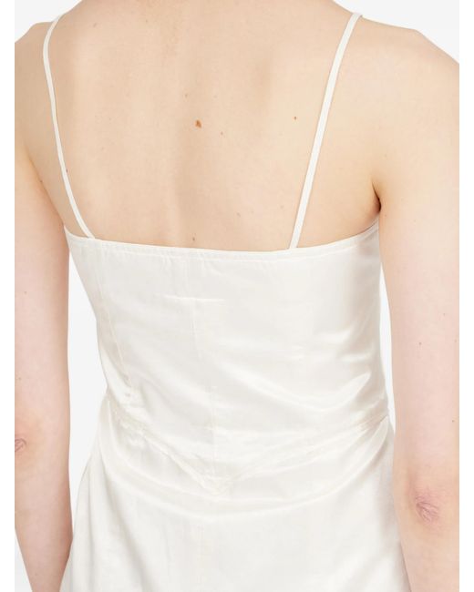 MM6 by Maison Margiela White Sleeveless Midi Dress