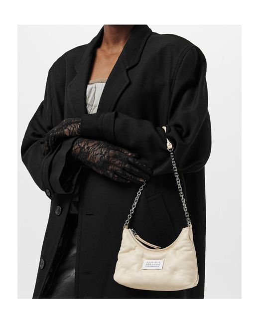 Maison Margiela White Logo Shoulder Bag