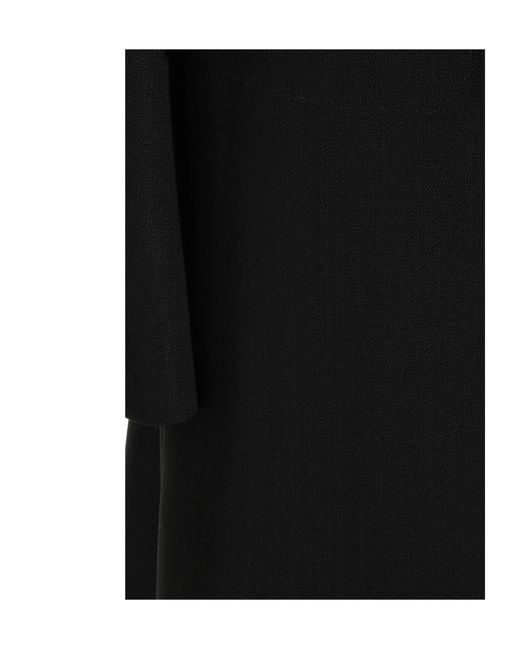 Tom Ford Black Double-Breasted Long Coat