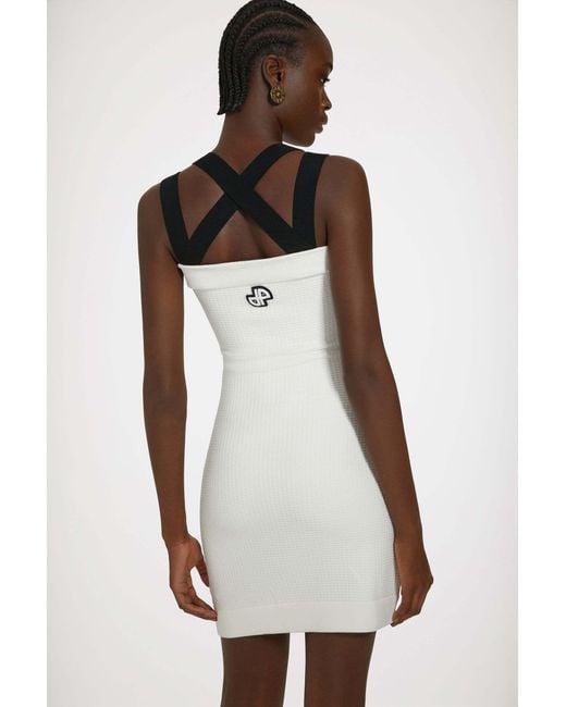 Patou White Double Strap Dress