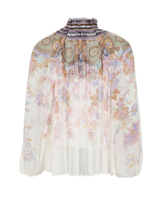 Zimmermann White Luna Billow Blouse