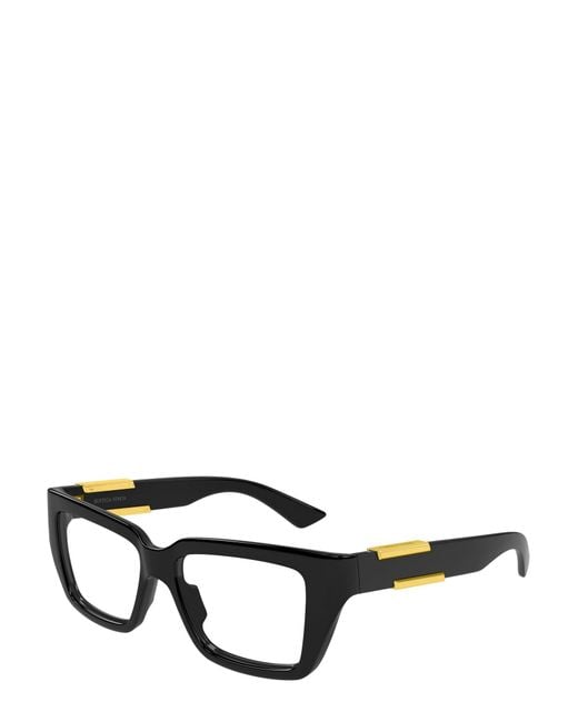 Bottega Veneta White Eyewear Rectangle Frame Glasses