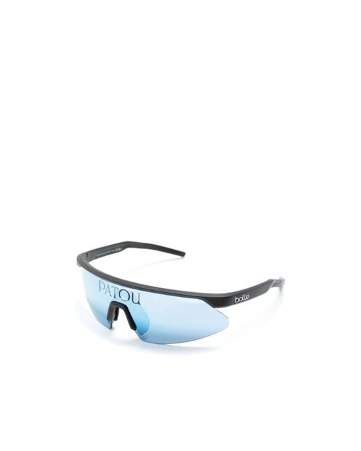 Patou Blue Wrap-Around Frame Sunglasses for men