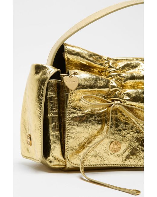 Acne Multipocket Metallic Shoulder Bag