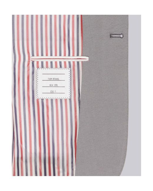 Thom Browne Gray Gradient Colour-Block Trompe L'Oeil-Effect Sport Coat Jacket for men