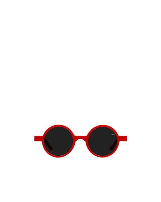 VAVA Eyewear White Round-Frame Sunglasses