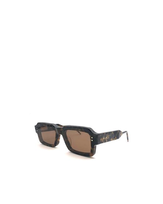 Thom Browne Multicolor Eyewear Rectangle Frame Sunglasses