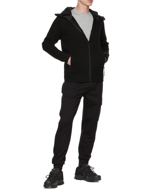 C P Company Black Lens-Detail Track Pants for men