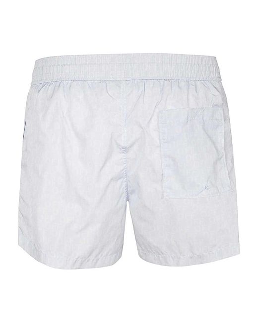 Off-White c/o Virgil Abloh White Logo-Print Elastic-Waist Swimshorts for men