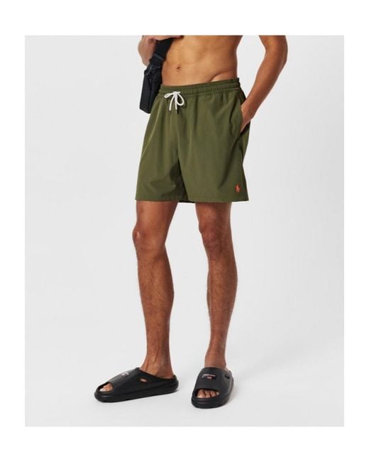 Polo Ralph Lauren Green Traveller Swim Shorts for men