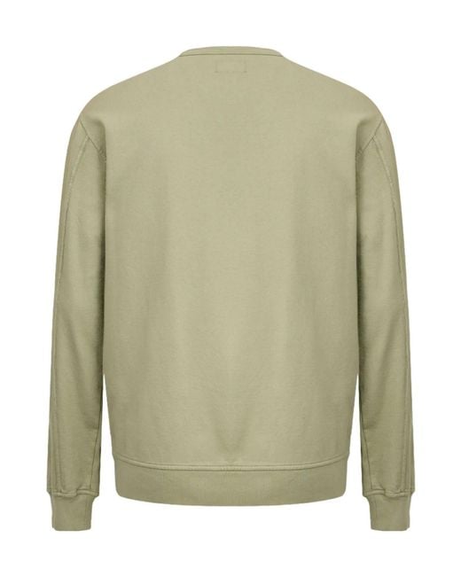 C P Company Green Lens Crewneck Sweatshirt for men