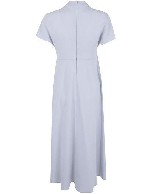 Emporio Armani White Draped Dress