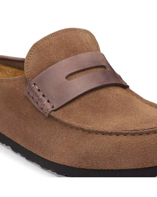 Birkenstock Brown Naples Wrapped Mixed Leather for men