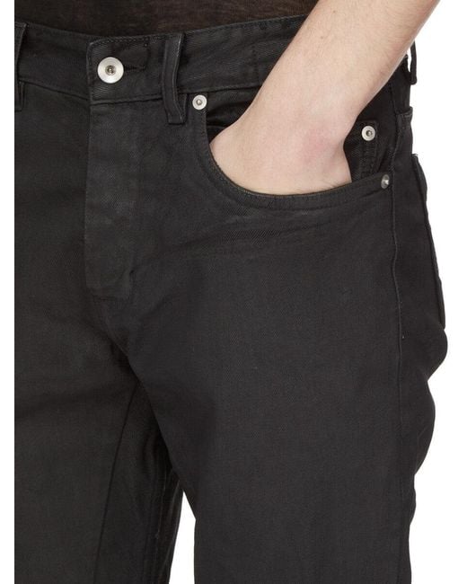 Rick Owens Black Belt-Loop Jeans for men