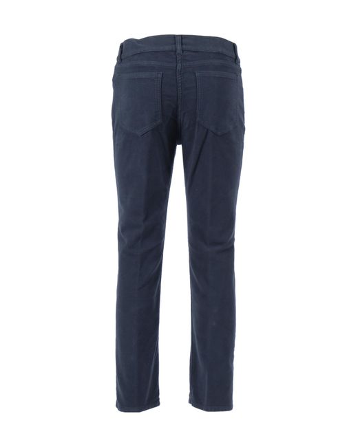 Aspesi Blue Mid-Rise Straight-Leg Trousers