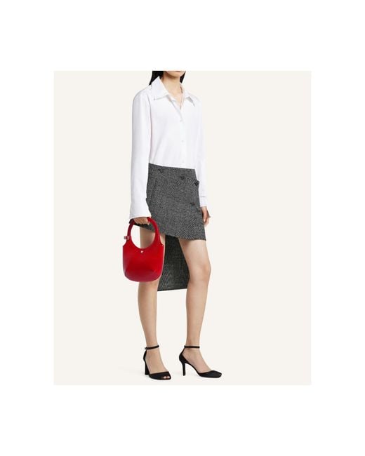 Courreges Red Courrèges Holy Naplack Zipped Tote Bag