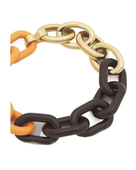 Marni Metallic And Resin Chain Necklace