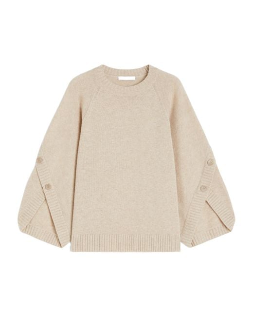Max Mara Natural Ampex Crewneck Knitted Jumper