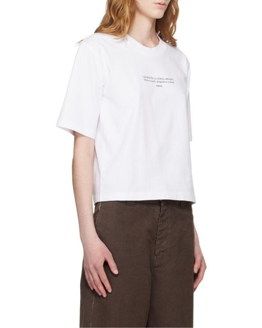 Off-White c/o Virgil Abloh White Made On Earth Designed On A Plane T-Shirt