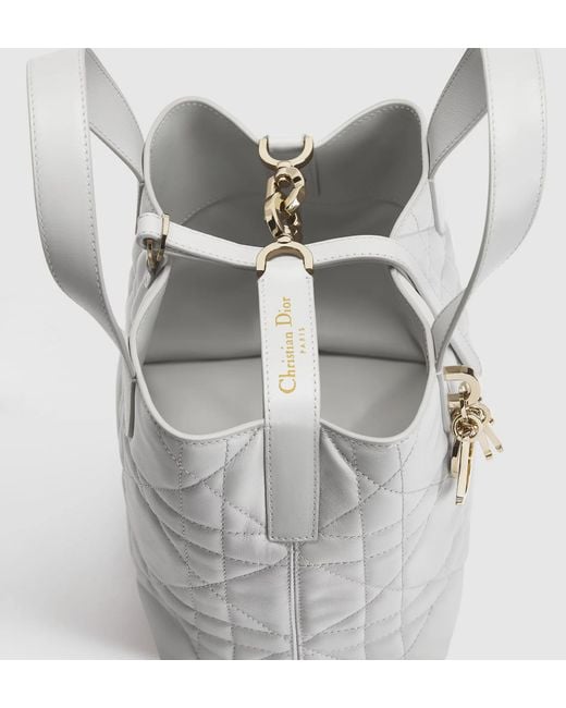 Dior Gray Small Toujours Vertical Tote Bag