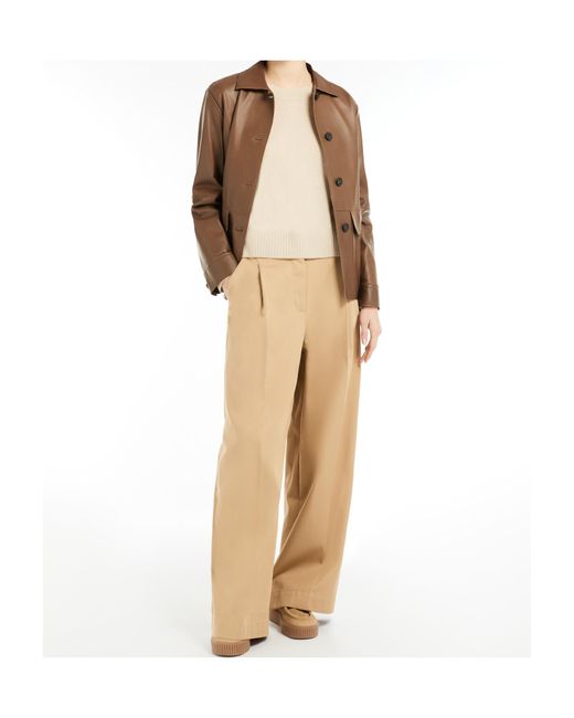 Weekend by Maxmara Brown Button-Up Long-Sleeved Jacket