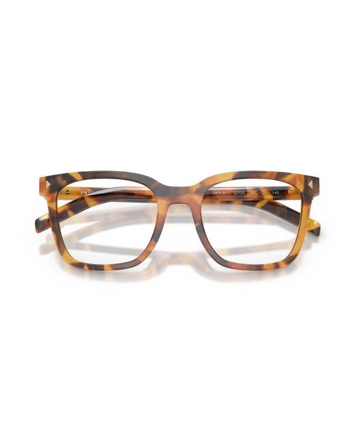 Prada Brown Full Frame Plain Mirror