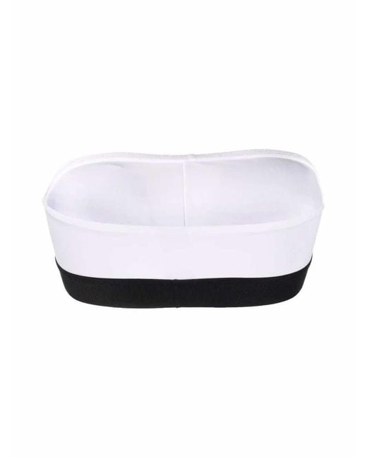Tom Ford White Logo-Band Bra