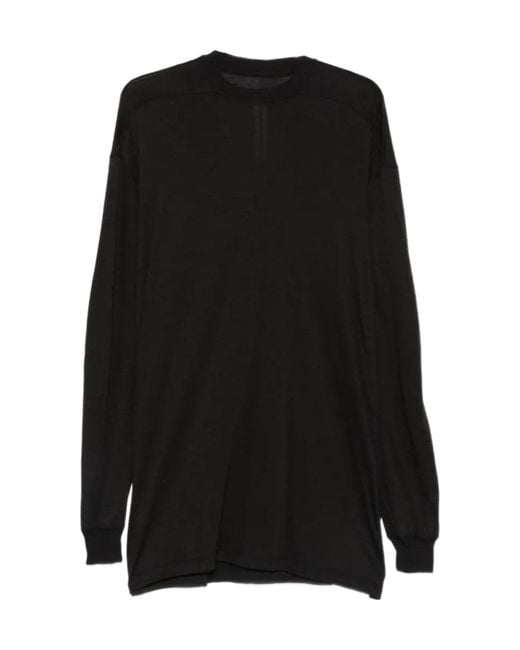 Rick Owens Black Rick Long-Sleeve Sweater for men