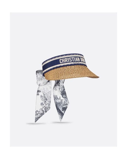 Dior White D-Ocean Visor With Mitzah