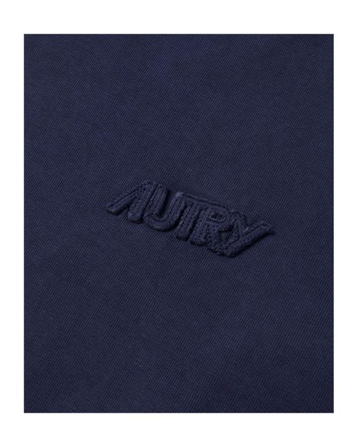 Autry Blue Tonal Logo T-Shirt for men