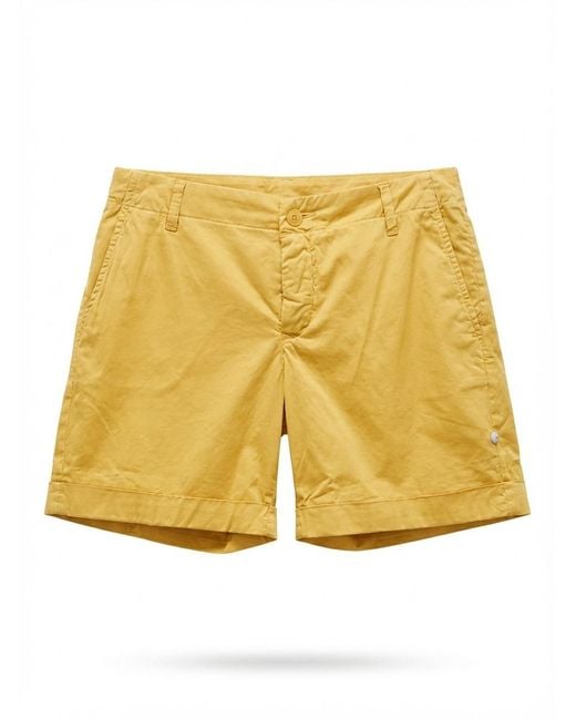 Weekend by Maxmara Yellow Belt-Loop Shorts