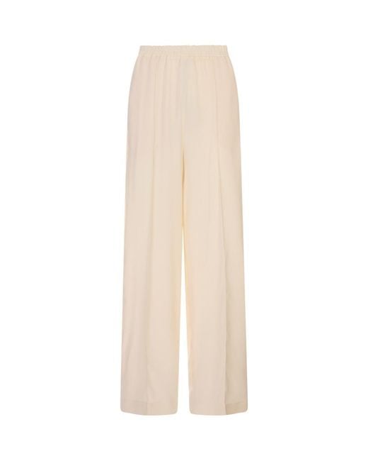 Fabiana Filippi White Casual Pants With Belt Loops