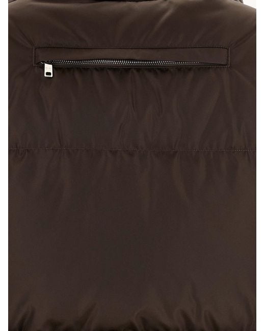 Prada Brown Long-Sleeved Padded Jacket