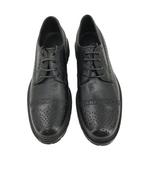Emporio Armani Black Logo Business Casual Shoes for men