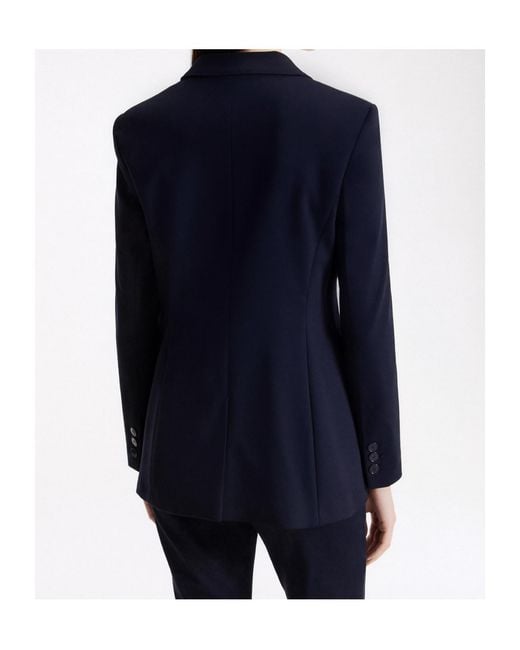 Marella Blue Double-Breasted Blazer