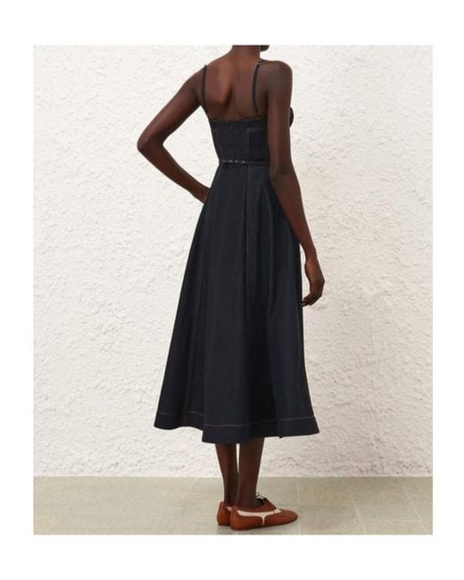 Zimmermann Blue Crush Denim Corset Dress