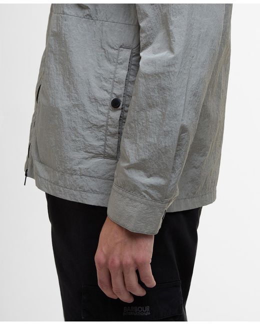 Barbour Gray Long-Sleeved Casual Jacket for men