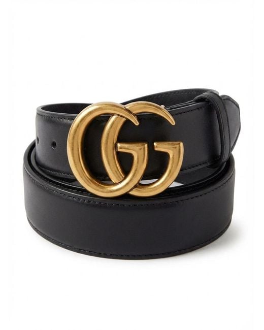 Gucci Black Gg Marmont Belt for men