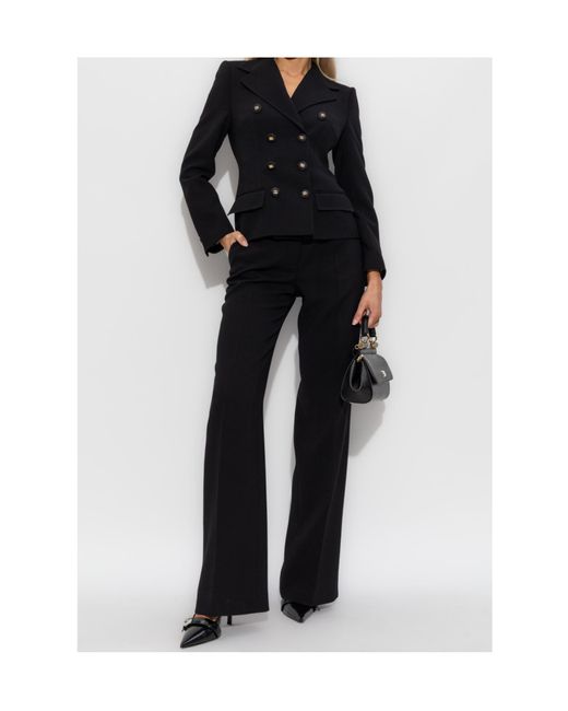 Dolce & Gabbana Black Pleated Trousers